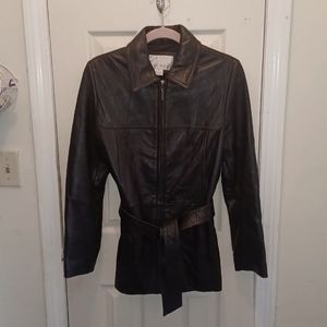 Nine west leather coat
